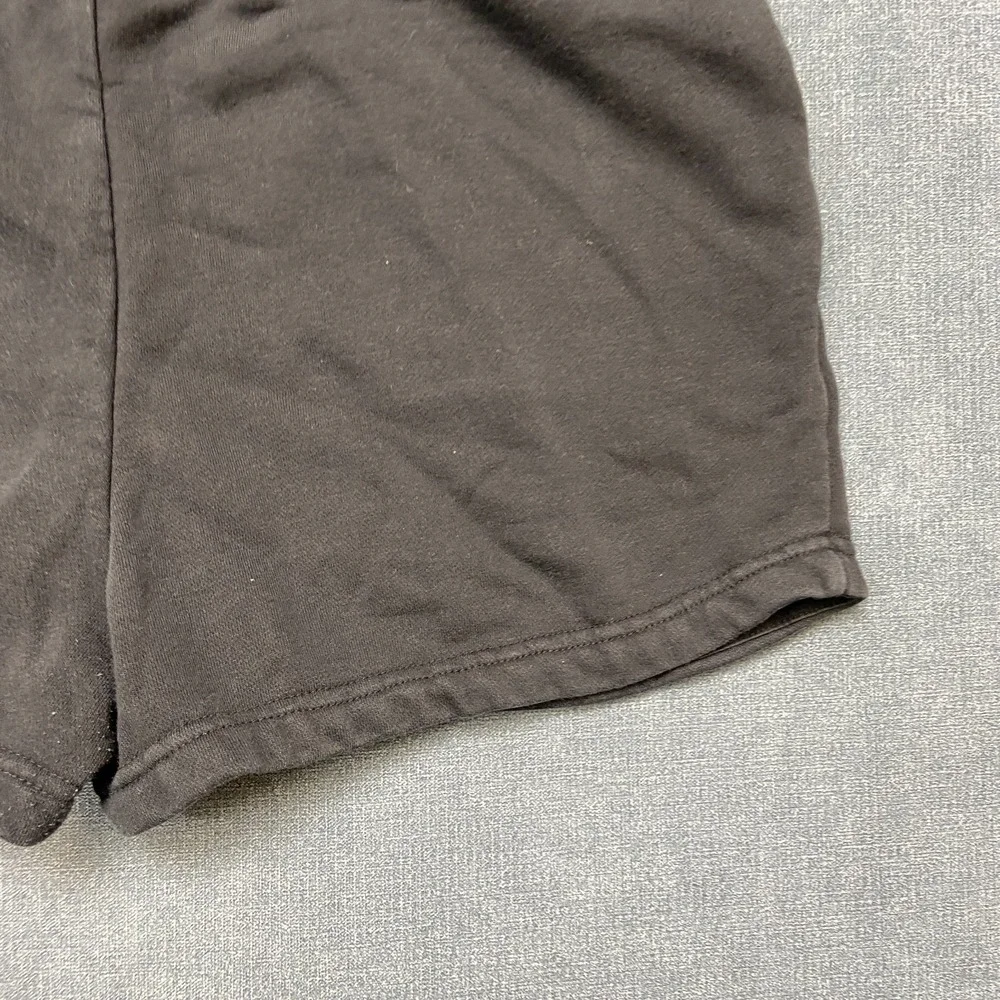 Nike Sweat Shorts Womens Medium Black Drawstring Waist Logo Running Sportswear
